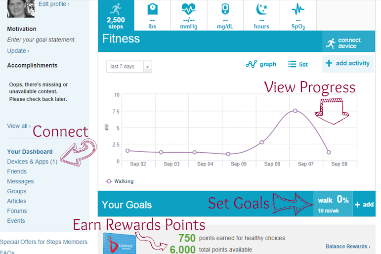 Using Balance Rewards for healthy choices is easy!