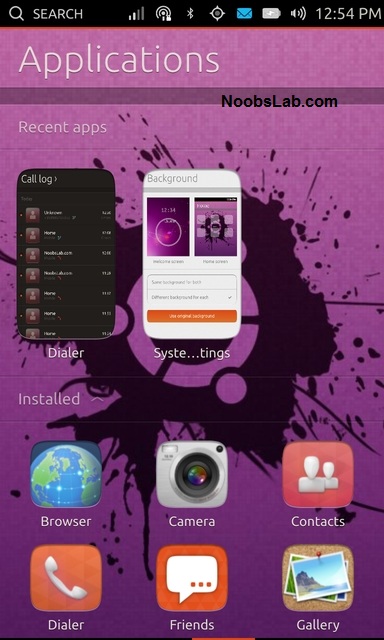 Ubuntu Touch home background