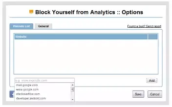 Block Yourself From Analytics Extension Option