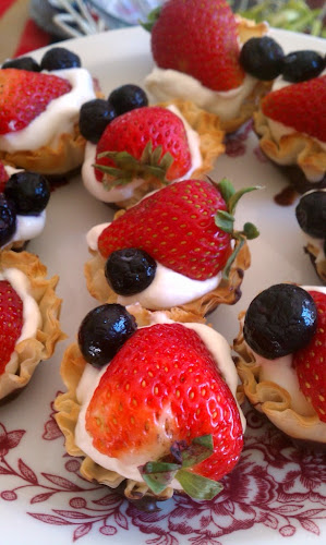 No bake fruit tarts, 4th if July dessert