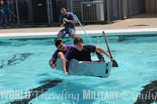 Physics Cardboard Boat - World Traveling Military Family