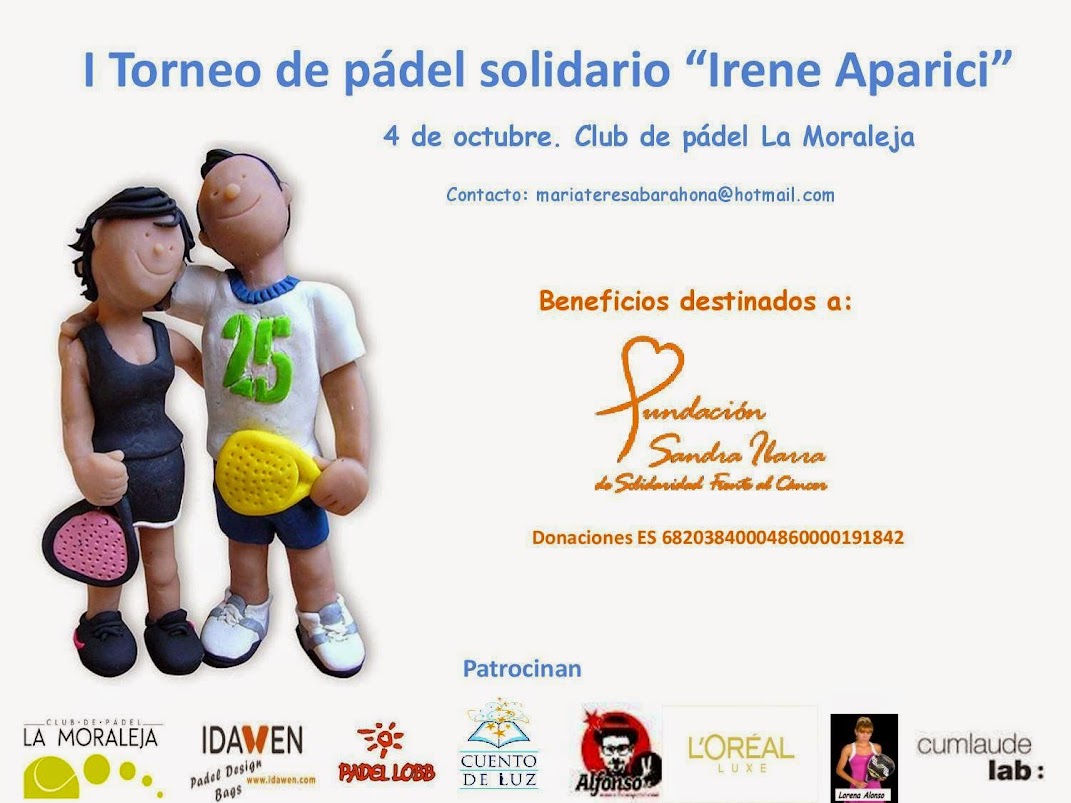 Torneo de Pádel Solidario Irene Aparici