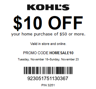 30 off kohls coupon may 2018