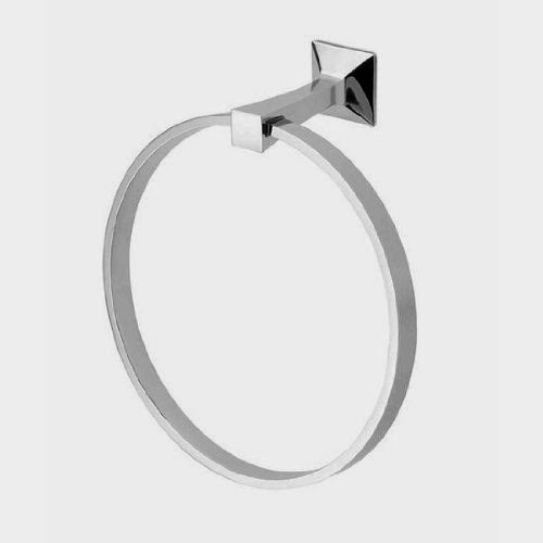 Hafele Voga - Firenze Collection Towel Ring, Polished Chrome, 7-7/8''W (200 mm) x 4-5/16''D (110 mm) x 8-1/4''H (210 mm)