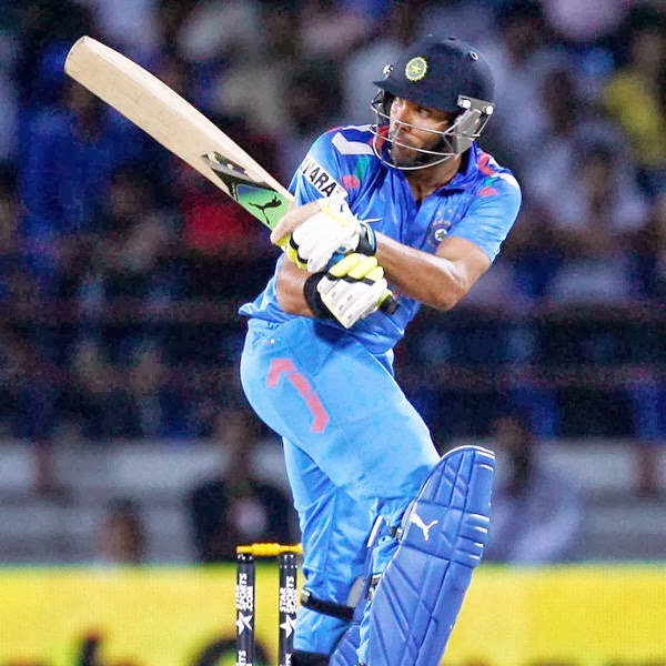  The total actually gave India the opportunity to show their batting depth and they did it in style. Comeback man Yuvraj Singh's vintage stuff (77 not out, 35b, 8x4, 5x6) helped India clinch a thriller by six wickets in the lone T20 against the visiting Australians in Kandheri near Rajkot on Thursday.