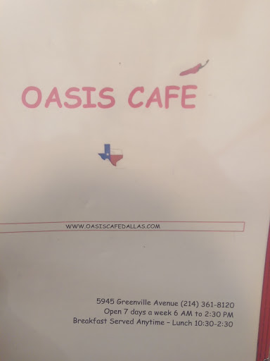 Breakfast Restaurant «The Oasis Cafe Dallas», reviews and photos, 5945 Greenville Ave, Dallas, TX 75206, USA