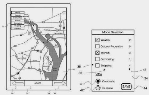 蘋果公司獲地圖新專利：更智能的交互地圖