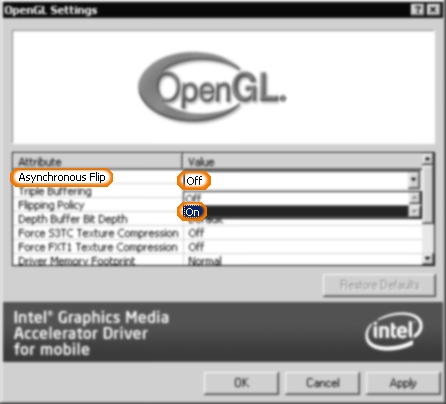 intel graphics media accelerator driver for mobile opengl 4.5 suport