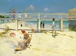A holiday at Mentone by Charles Conder [Art Gallery of South Australia]