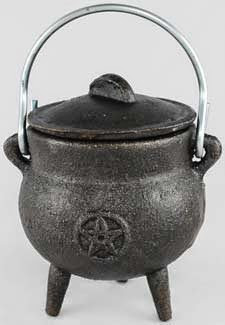  Small Pentagram Cast Iron Cauldron