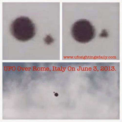 Metallic Tubular Ufo Flying Over Imlay City Michigan