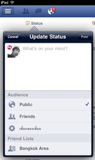 Facebook for iPad