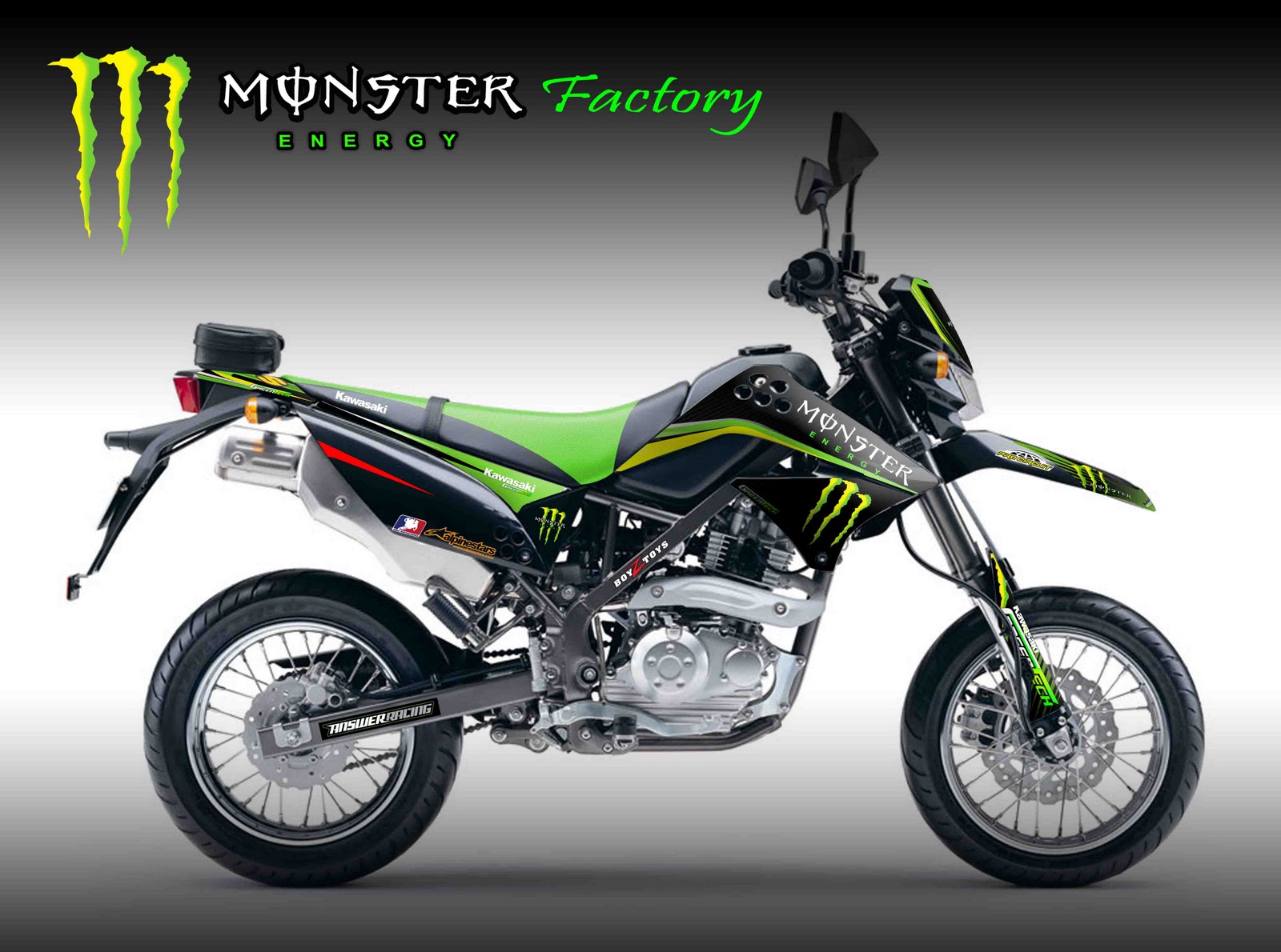 Kawasaki Racing factory (Premium decal kit)