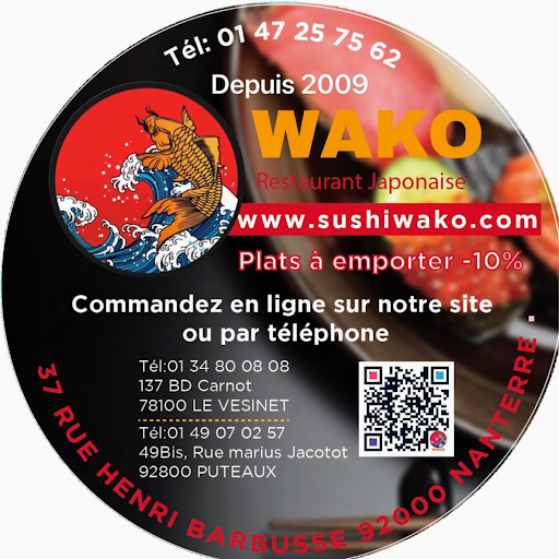 SUSHI WAKO Nanterre logo