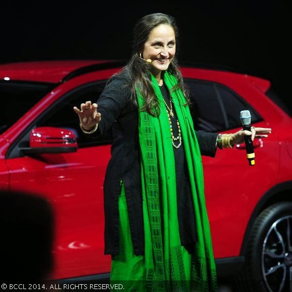 Sanjana Kapoor during the Mercedes in association with Forbes - Conversation in Excellence Award, held at the 12th Auto Expo, Greater Noida, on February 5, 2014.