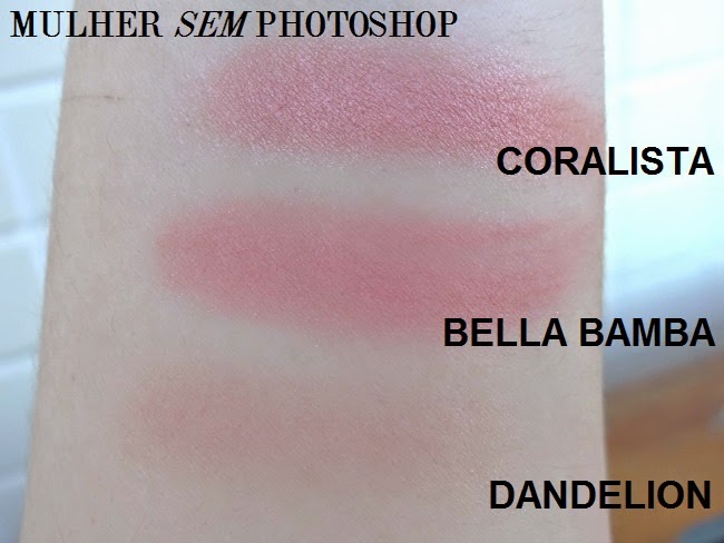 comparação Benefit Coralista Bella Bamba Dandelion comparação Benefit Coralista Bella Bamba Dandelion