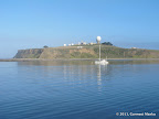 Pillar Point Air Force Station seen from the jetty