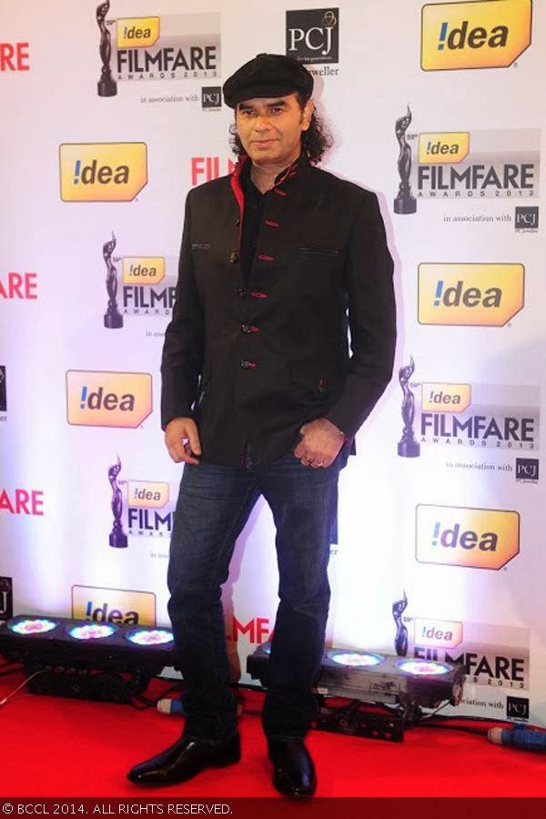 Singer Mohit Chauhan at the 59th Idea Filmfare Awards 2013, held at the Yash Raj Studios in Mumbai, on January 24, 2014.