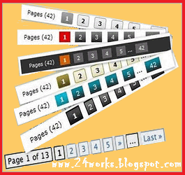 Numbered page navigation for blogger With 8+ new styles