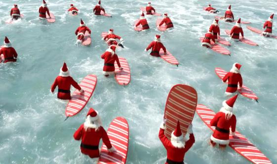 Get Ready The Surfin Santas Have Arrived In Time For Christmas