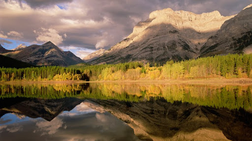 Fortress Mountain and Mount Kidd, Wedge Pond, Alberta, Canada.jpg