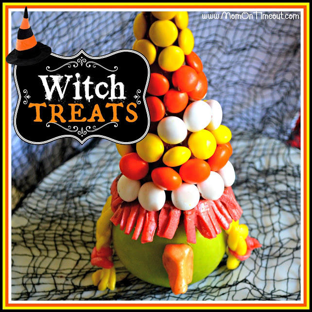 Bewitching Apples - A fun Halloween treat from MomOnTimeout.com
