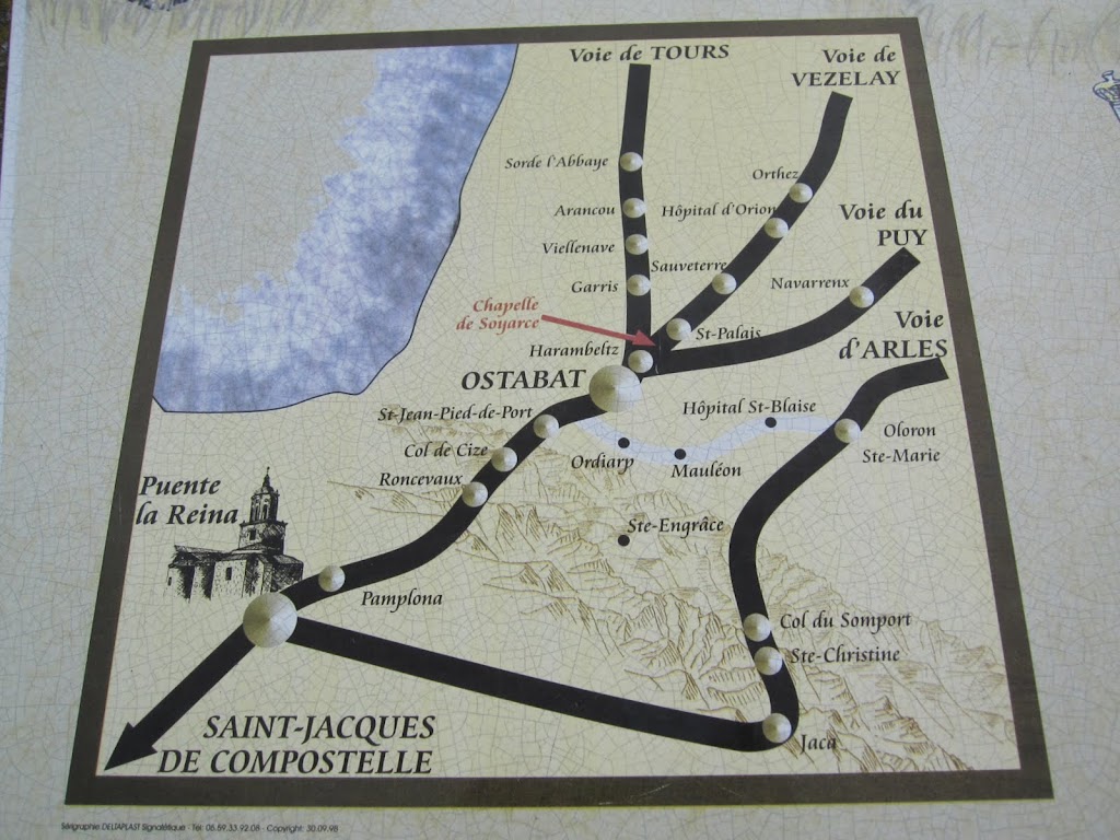 Camino francés, via podiensis, camino aragonés