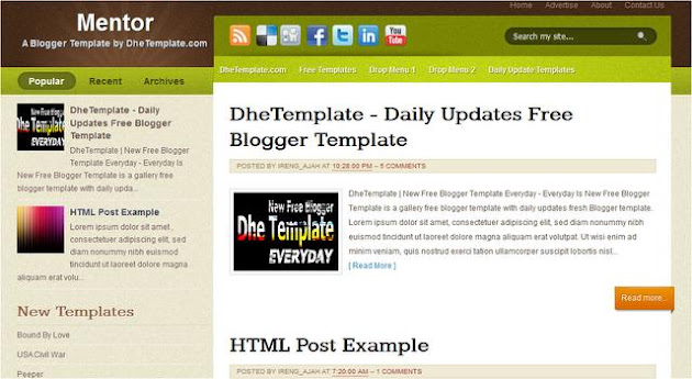 Mentor Blogger Template