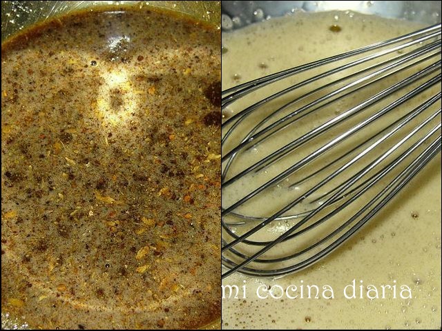 Kovrighka especiada de miel con almendras (Пряная медовая коврижка с миндалем)