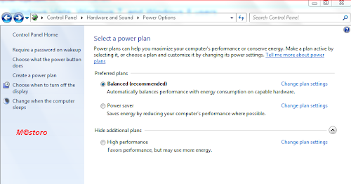 Konfigurasi Power Management Pada Windows 7