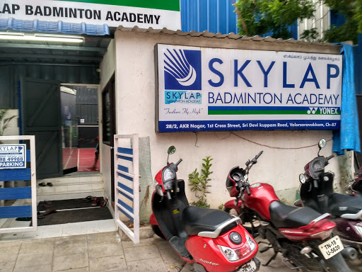 Skylap Badminton, AKR Nagar, 1st Cross Street, Sri Devi kuppam Road Valarsaravakkam,, Chennai, Tamil Nadu 600087, India, Badminton_Court, state TN