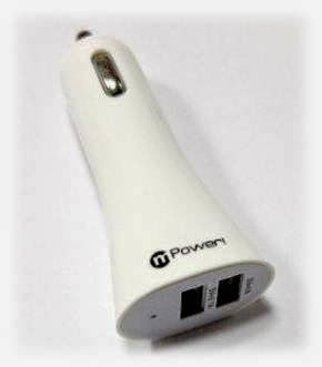  mWorks mPower Extreme 3.1 amp Dual Port USB Car Charger with Micro-USB Cable (White)
