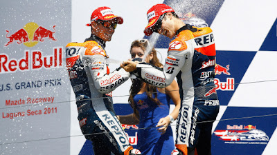 Dani Pedrosa, Casey Stoner, Laguna Seca 2011