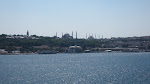 Hagia Sophia on the left, Blue Mosque behind on the right