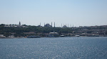 Hagia Sophia on the left, Blue Mosque behind on the right Hagia Sophia on the left, Blue Mosque behind on the right