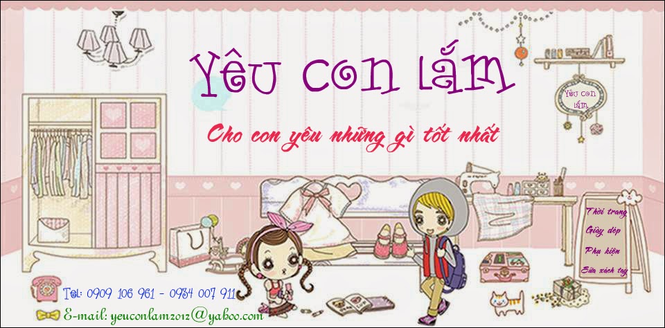Yeuconlam.com - Chuyên bán buôn, bán lẻ thời trang trẻ em Hàn Quốc, Thái Lan, VNXK.