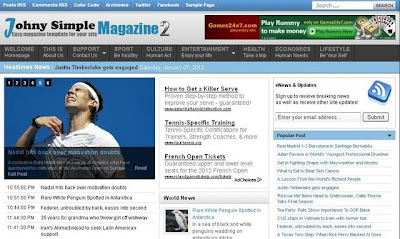 Template Magazine Blogspot 2012 Template Magazine Blogspot 2012
