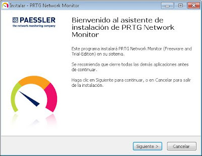 Descargar e instalar de PRTG Network Monitor