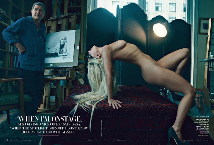 Lady Gaga se desnuda para Vanity Fair (enero 2012)