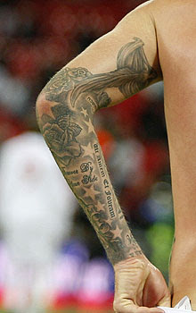 cheyfitness: David Beckham’s tattoo timeline: A history of body-art