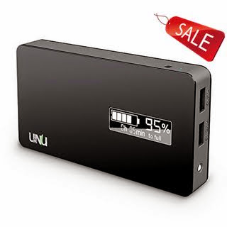 UNU Ultrapak Tour 10000mAh USB External Battery Pack 8X Fast Charging Backup Power Charger - Black for Apple iPhone 6 Plus, iPhone 6 5S 5 5C 4S 4 3, iPad Air 4 3 2 1, iPad Mini 3 2 Retina, iPod Touch; Samsung Galaxy S5 S4 S3 Active/Prime, Galaxy Alpha, Galaxy Note 4 3 2, Tab 4 3 2 7.0 8.0 10.1 / S ...
