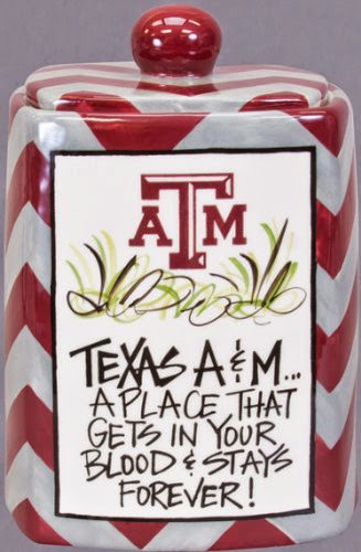  Texas A  &  M Chevron Cookie Jar