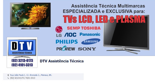 DTV Assistência Técnica, R. João Paulo I, 13 - Alvorada 2, Manaus - AM, 69042-210, Brasil, Assistncia_Tcnica, estado Amazonas