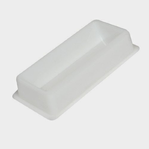  50mL Capacity White Plastic Liquid Transfer Trough for Lab