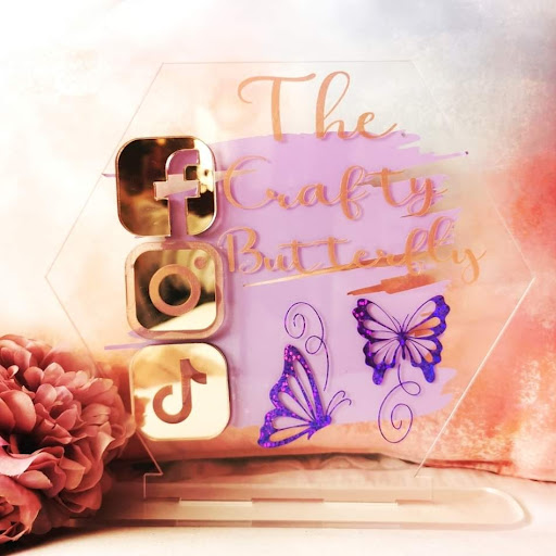 "The Crafty Butterfly" logo