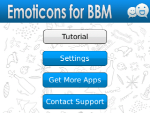 Emoticons for BBM v1.1 BlackBerry App Emoticons for BBM v1.1 BlackBerry App