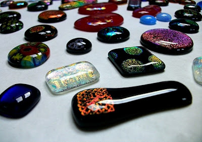 Fused Glass Cabochon 10 Pack