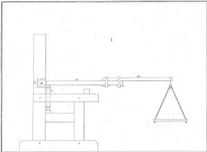 Machine pour tests de résistance à la compression des pierres de Gauthey en 1771