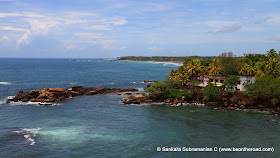 Spectacular Galle coastline as seen from the Galle Fort