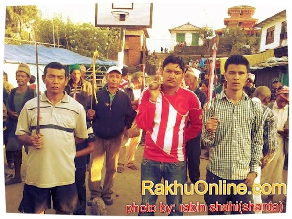 Dashain Event in Rakhu, Bhagawati